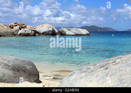 Les Bains, Devils Bay, Virgin Gorda, ÎLES VIERGES BRITANNIQUES Banque D'Images