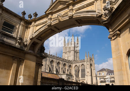 L'Abbaye de Bath, Somerset, Angleterre Banque D'Images