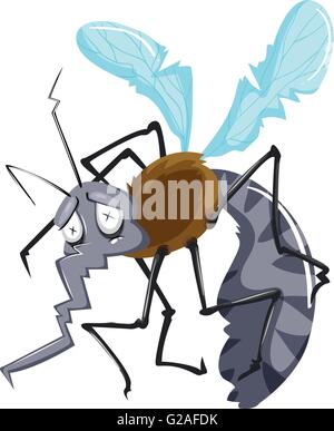 Mosquito en très mauvais état illustration Illustration de Vecteur