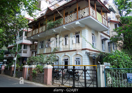 Un vieux bâtiment dans Pune, Maharashtra, Inde. Banque D'Images