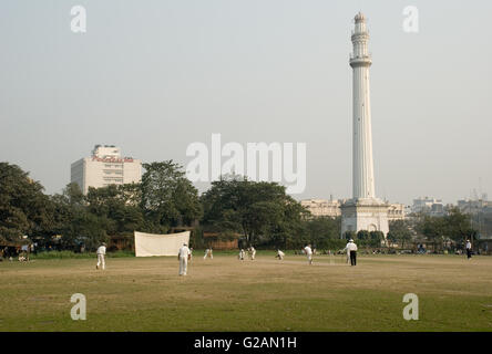 En Cricket Maidan, près de Eden Gardens stadium, Kolkata, West Bengal, India Banque D'Images