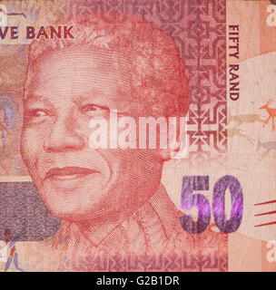 Cinquante Rand, Nelson Mandela Banque D'Images