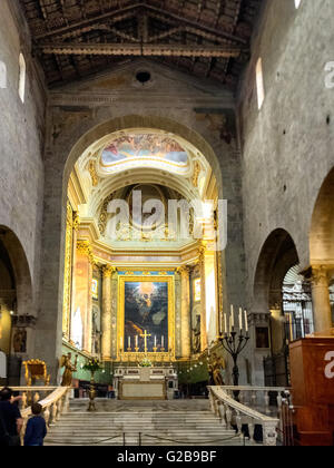 Le duomo à Pistoia, Toscane Italie Banque D'Images