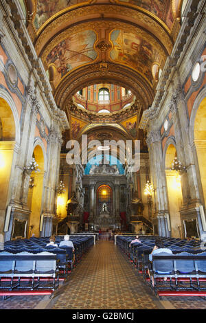 Intérieur de l'église Notre Dame de Candelaria, Centro, Rio de Janeiro, Brésil Banque D'Images