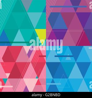 Jeu de motifs modernes Vector Illustration Illustration de Vecteur