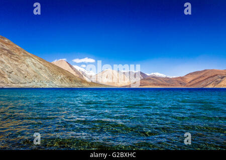 Lac Pangong au Cachemire Banque D'Images