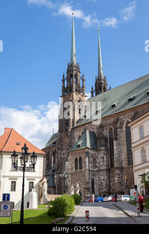 Cathédrale St Pierre et Paul, Brno, République Tchèque Banque D'Images