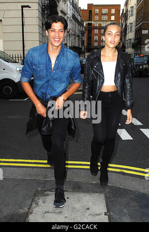 Londres, Royaume-Uni, 1er mai 2016. Blogueur VIP vas J Morgan vu à Park Lane, Drama Club. Crédit : Alamy Live News Banque D'Images