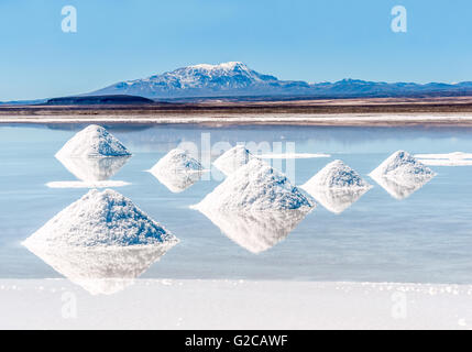Salt Lake - Salar de Uyuni en Bolivie Banque D'Images