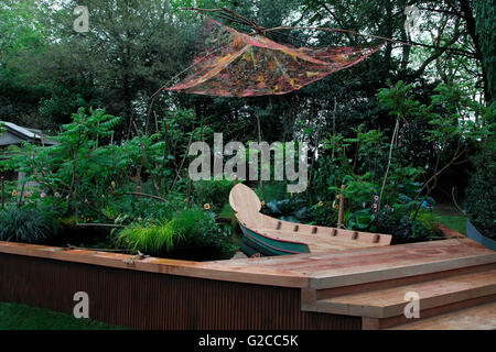 Croisières Viking jardin par Sarah Eberle inspiré par le Delta du Mékong, RHS Chelsea Flower Show 2016 Banque D'Images