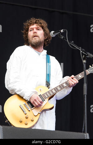 Super Furry Animals soutenir Manic Street Preachers au Liberty Stadium, Swansea. 28 mai 2016. Sur la photo : Huw Bunford Banque D'Images