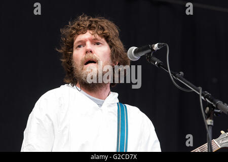 Super Furry Animals soutenir Manic Street Preachers au Liberty Stadium, Swansea. 28 mai 2016. Sur la photo : Huw Bunford Banque D'Images