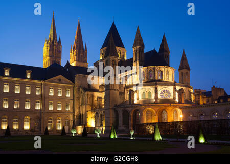 L'Abbaye-aux-Hommes, l'église de Saint Etienne, Caen, Normandie, France Banque D'Images