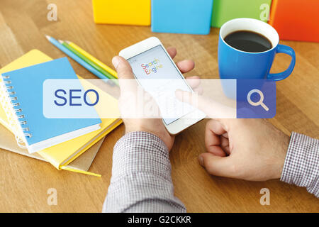 Concept SEO Banque D'Images