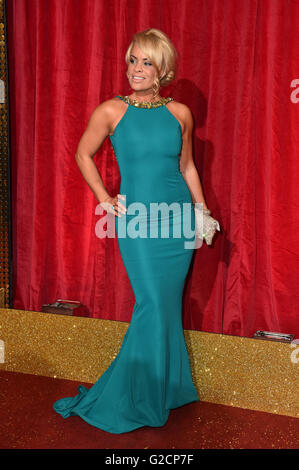 Tamara Wall présents au feuilleton britannique Awards 2016 au Hackney Empire, 291 Mare St, Londres. ASSOCIATION DE PRESSE Photo. Photo date : Samedi 28 Mai, 2016. Voir PA Story SHOWBIZ du savon. Crédit photo doit se lire : Matt Crossick/PA Wire Banque D'Images