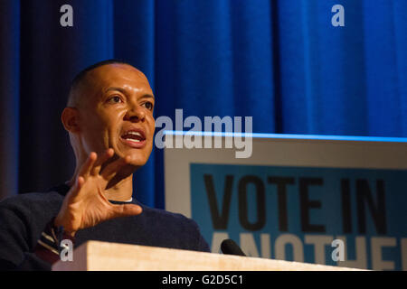 Londres, Royaume-Uni. 28 mai, 2016. Voter - une autre Europe est possible rassemblement à Londres, Royaume-Uni Crédit : Brayan Alexander Lopez Garzon/Alamy Live News Banque D'Images