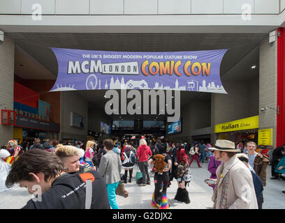 Excel, Londres UK. 27 mai 2016. MCM London Comic Con retourne pour 3 jours dans un festival de divertissement geek. Banque D'Images