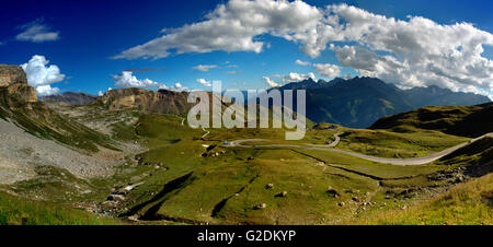 Panorama der Großglockner Hochalpenstraße im Sommer Banque D'Images