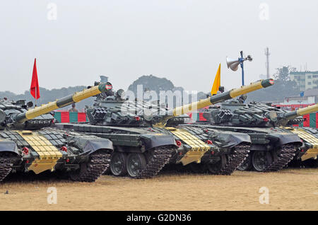 T-72M Des chars de combat de l'armée indienne, Kolkata, West Bengal, India Banque D'Images