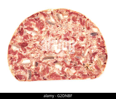 Saltisons, Brawn Jambon Fait Maison Banque D'Images