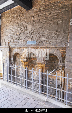 Vestiges de la porte d'entrée de l'abbaye normande enceinte Market Place Evesham Worcestershire Wychavon UK Banque D'Images