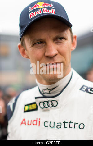 Lydden Hill, Kent, UK. 29 mai, 2016. Mattias Ekstrom pilote de Rallycross (SWE) et EKS (SWE) avant d'être admissibles aux Championnat du monde des voitures de sport à Lydden Hill Circuit (Photo par Gergo Toth / Alamy Live News) Banque D'Images