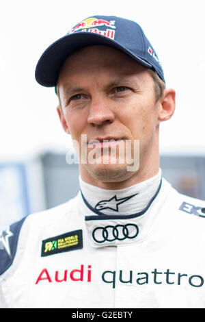 Lydden Hill, Kent, UK. 29 mai, 2016. Mattias Ekstrom pilote de Rallycross (SWE) et EKS (SWE) avant d'être admissibles aux Championnat du monde des voitures de sport à Lydden Hill Circuit (Photo par Gergo Toth / Alamy Live News) Banque D'Images