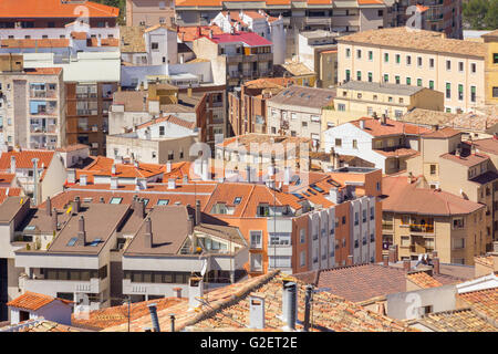 Vue aérienne de la ville monumentale de Cuenca, Espagne Banque D'Images