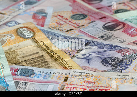 Monnaie d'Emirats Arabes Unis : dirhams Banque D'Images