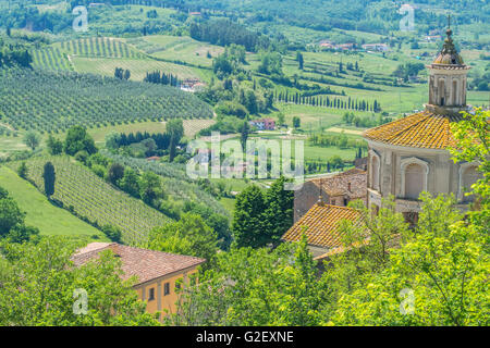 Town of San Miniato in the Pisa province of Tuscany region, Italy. Banque D'Images