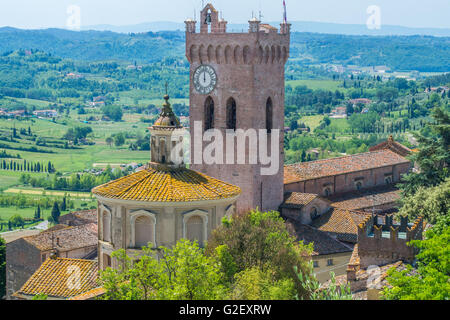 Town of San Miniato in the Pisa province of Tuscany region, Italy. Banque D'Images