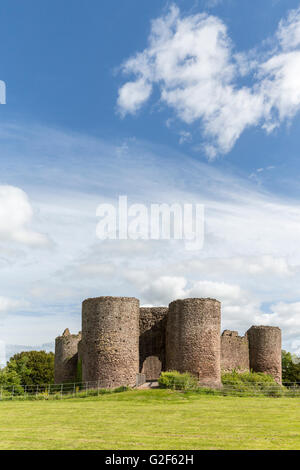 Porterie intérieure, château blanc, LLantilio Crossenny, Monmouthshire, Wales, UK Banque D'Images