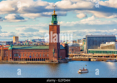 L'Hôtel de Ville de Stockholm. L'Hôtel de Ville de Stockholm est l'édifice du conseil municipal de la ville de Stockholm en Suède Banque D'Images