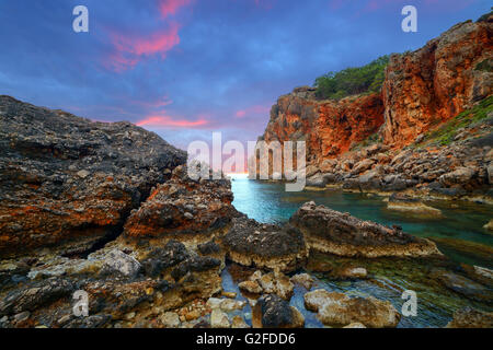 Seascape Méditerranée incroyable en Turquie Banque D'Images