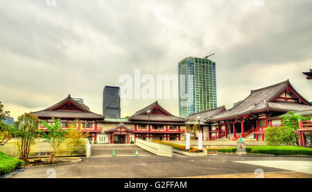 Vue du temple Zojo-ji à Tokyo Banque D'Images