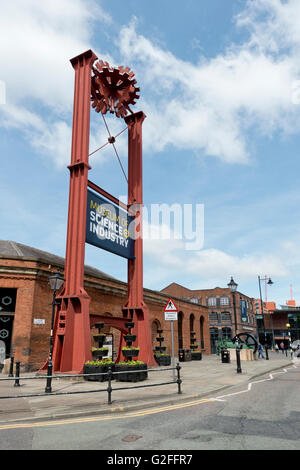 Le Musée des sciences et de l'industrie touristique du patrimoine MOSI aka à Manchester, au Royaume-Uni. Banque D'Images