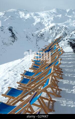 Transats sur Ofelerjoch point culminant en Autriche dans la vallée Zillertal Kaltenbach à proximité Banque D'Images