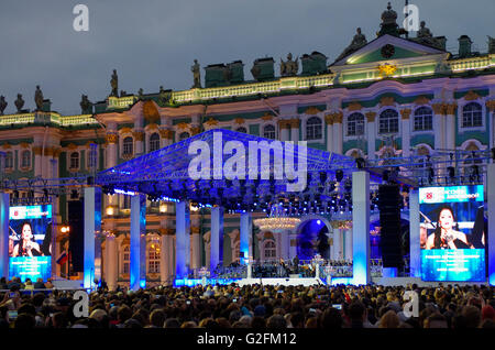 La Russie. Saint-pétersbourg. Concert public de l'art classique du palace 'classique'. Banque D'Images