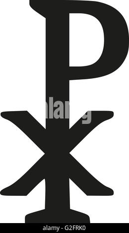 Monogram Christi Banque D'Images