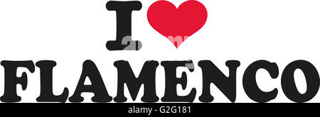 Je t’aime flamenco Banque D'Images
