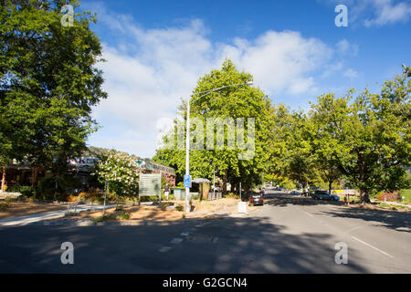 La pittoresque ville de Marysville sur un matin d'été à Victoria, Australie Banque D'Images