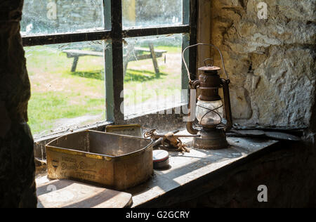 Tyneham est un village abandonné sur la côte du Dorset England UK. Elle a été prise par le ministère de la guerre en 1943 et n'est jamais revenu. Banque D'Images