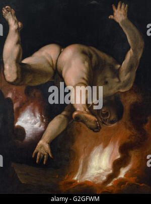 Cornelis Cornelisz. van Haarlem - la chute de Ixion - Musée Boijmans Van Beuningen de Rotterdam - Banque D'Images