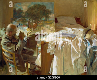 John Singer Sargent - un artiste dans son atelier - Musée des beaux-Arts, Boston Banque D'Images