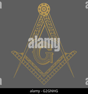 Square et de boussoles Banque D'Images