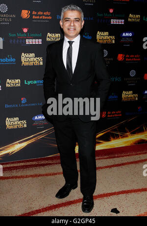 Sadiq Khan assiste à l'Asie Business Awards 2016 à l'hôtel Park Plaza Westminster à Londres. Banque D'Images