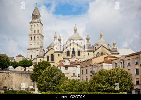 Vue de la Cathédrale Saint Front en Périgord, France Banque D'Images