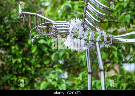 Sculpture à Kingham Oxfordshire Artweeks Lodge pendant 2016 par Daren Greenhow Banque D'Images