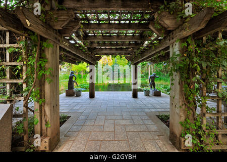 Jardins de Leo Mol. Le parc Assiniboine, Winnipeg Manitoba Canada Banque D'Images