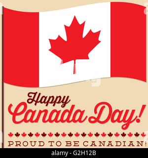 Carte de la fête du Canada en format vectoriel. Illustration de Vecteur
